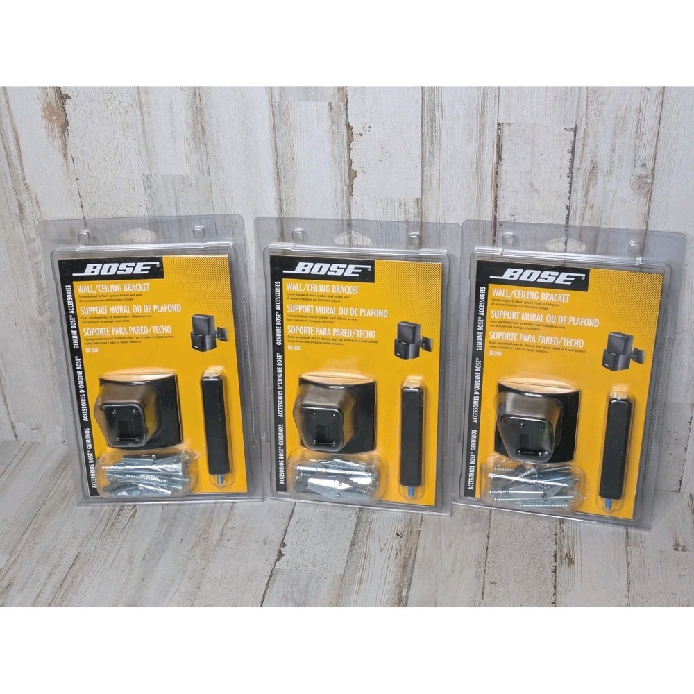 Bose Wall/Ceiling Cube Speaker Brackets Black UB-20 B Lot of (3) - GENUINE & NEW